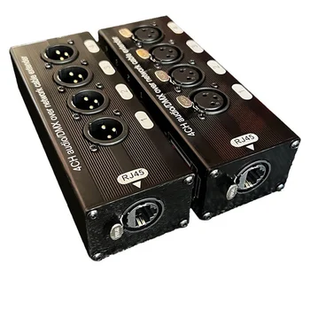 1Pc 4-Channel 3-Pin XLR Garso ir DMX per Tinklo Kabelį, Plėstuvas, DMX512 Tinklo Signalo Plėstuvas , Moteris