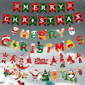 Kalėdų Reklama String MERRY CHRISTMAS Banner Kalėdos Reklama Papuošalai Kalėdų Dekoracijos Šalies Džiaugtis Prekes