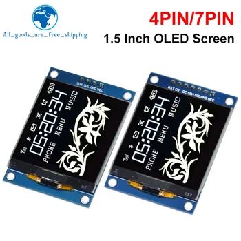 TZT VISI NAUJI 1.5 Colių 128x128 OLED Shield Ekrano Modulis Aukštos kokybės Produktas Už Aviečių Pi STM32 Už Arduino