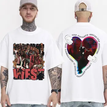 Reperis Hip-Hop Kanye West Donda Grafinis Spausdinti Marškinėliai vyriški moteriški Mados Atsitiktinis Jaukus Negabaritinių trumpomis Rankovėmis Unisex Tshirts