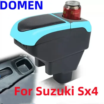 Už Suzuki SX4 porankiu langelį Suzuki SX4 automobilių porankiu dėžutės Vidaus modifikacijos USB puodelio laikiklis Automobilių Reikmenys
