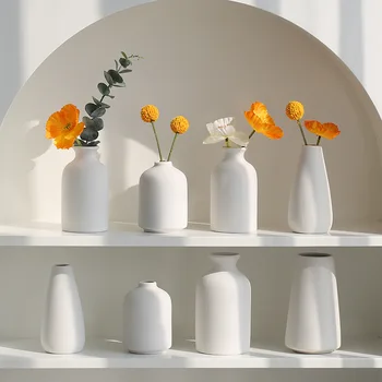 Keramikos Vaza Paprasto Embriono Šiaurės Amatų Stalo Apdaila Namo Apdaila, Džiovintos Gėlės Mažų Gėlių Įdėklai