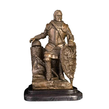PY-430 Klasikinio Bronzos Viduramžių Senovės Romos Kario Statulos Nacionalinės Apsaugos Armijos Kariai Vario Skulptūros, Statulėlės