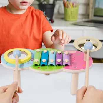 2 vnt Montessori Mušamųjų Muzikos instrumentų Medinių Muzikos Rinkinių Jutimo Žaislas Lavina motorinius Įgūdžius Vaikams Gimtadienio Dovana