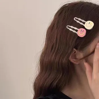 FANYIN Naujas Spalvingas Saldus Mergaičių Plaukų Įrašą Moterų Banguotas Kraštas Kontrasto Spalvų Dizainas Duckbill Įrašą Kūrybos Plaukų Aksesuarai