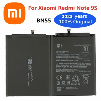 2023 metų 100% Originalus BN55 Baterija Xiaomi Redmi Pastaba 9S 9 S Note9S 5020mAh Mobiliojo Telefono Baterijos Pakeitimas Sandėlyje