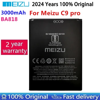2024 m. 100% Originalus Aukštos Kokybės 3000mAh BA818 Baterija Meizu C9 pro Mobiliojo Telefono Baterijos Pakeitimas, Baterijos Bateria