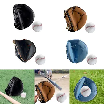 Beisbolo Catcher Pirštinės PU Odos 12.5 colių Žūklės Pirštinės Suaugusių Vyrų, Moterų