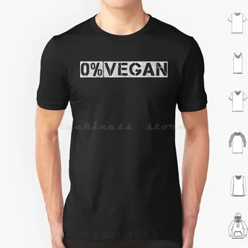 Nulio Procentų Veganų Įdomus Mėsos Valgytojas Grilis Carnivore T Shirt 6Xl Medvilnės Kietas Tee Chef Gourmet Virtuvė, Greito Maisto Anekdotai Nulio Procentų