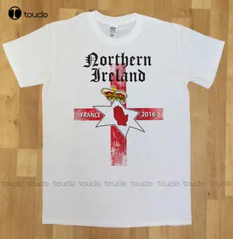 O-Kaklo Hipster Tshirts Mens Northen Ireland Futbolininkas ,T-Shirt Naujovė Print Print T Shirt Vyrai Užsakymą aldult Paauglių unisex