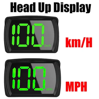 Y03 Head Up Display Automobilių Spidometro Universaliųjų Automobilių HUD GPS 2.8 Colių Didelis Šriftas Skaitmeninis Greičio Matuoklis Laikrodis Indikatorius Auto Elektronikos