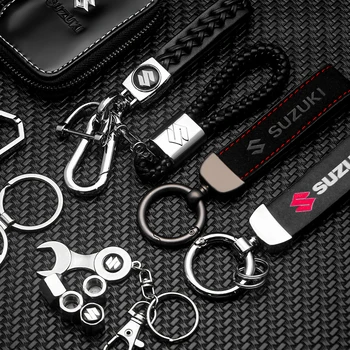 Metalo Oda Automobilių Stilius Keychain Moto Key Chain Pintas Virvė, Raktų pakabukai, Skirta Suzuki, Swift, SX4 Alto grant Vitara Jimny Baleno ir T.t