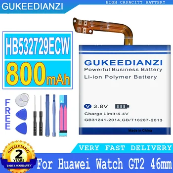 HB532729ECW 800mAh Pakeitimo Didelės Talpos Mobiliojo Telefono Baterija Huawei Žiūrėti GT2 GT 2 46mm Smartphon Baterijos