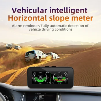 M50 Šlaito Metre HUD Off Road GPS Smart Inclinometer Automobilių Skaitmeninis Ekranas Tilt Posvyrio Kampą Inclinometro Auto Protingas Volt