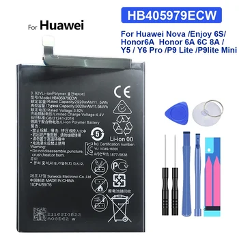3020mAh HB405979ECW Baterija Huawei Nova Garbę 6A 7A 7A pro 7S 8A DUA-L22 DUA-LX2 Nova Smart KASTI-L01 KASTI-L21 KASTI-L21HN+Įrankiai