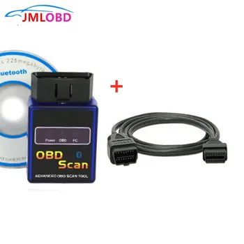 Super ELM327 Bluetooth V2.1 OBD Skaneris Auto Diagnostikos Įrankis Testeris & 1,5 M OBD1 Su OBD2 16Pin Vyrų ir Moterų Automobilių ilgiklis