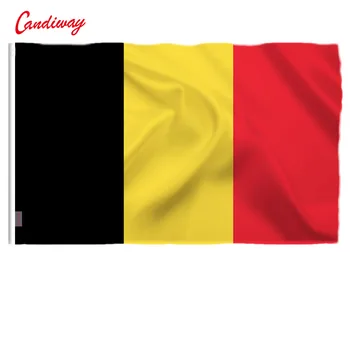 90 x 150cm Belgijos Vėliava Europos valstybės Vėliava visame Pasaulyje karšto parduoti prekių Reklama žalvario metalo skylių NN037