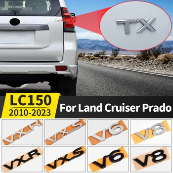Toyota Land Cruiser 200 Prado 120 150 Automobilių Logotipą Poslinkis V8/TX/TXL/5.7/V6/Juoda Raidė Lipdukas Automobilių Apdailos Reikmenys