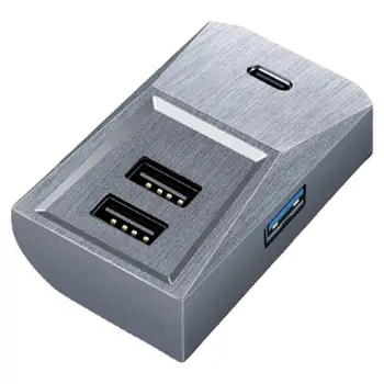 Multi Port Daiktadėžė Hub USB Hub Už Tesla Nešiojamų Automobilinis Įkroviklis Brūkšnys Cam 