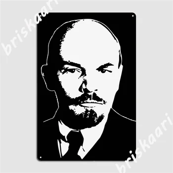 Vladimiras Leninas Metalo Pasirašyti Kino Garažas Klubas, Baras Juokinga Sienos Apnašas Alavo Pasirašyti Plakatai