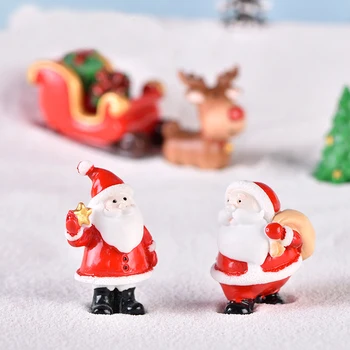 1pc Kalėdų Dervos Micro Kraštovaizdžio Miniatiūrinės Puošybos 
