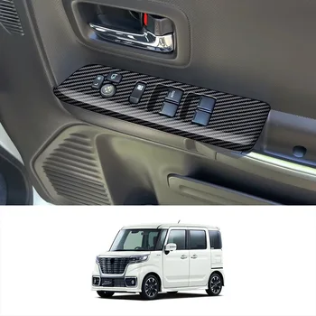 Už Suzuki SPACIA 2017-2020 2021 2022 Durų Porankiai Skydelio Lango Stiklo Jungiklio Mygtuką Padengti Trim Automobilių Stilius ABS Chrome 