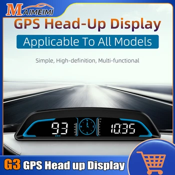 G3 Head Up Display GPS Protingas Automobilis HUD Skaitmeninis Spidometras Apsaugos Signalizacijos APS / min Vandens Temperatūra Tachometras, Elektronikos Priedai