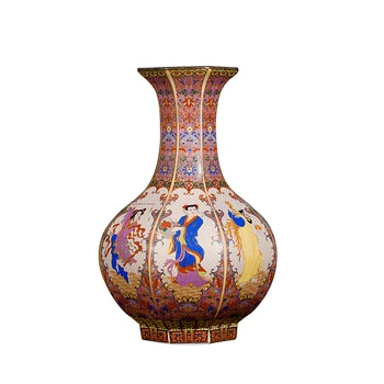 Jingdezhen Keramikos Vaza Apdailos Senovės Emalio Spalvos Pastelinės Porceliano Aštuonių Immortals kirtimo jūra Namų Puošybai