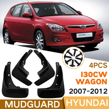MudFlapsFOR Hyundai i30cw Sedanas 2007-2012 m. (4PCS) automobilių Splash Apsaugai Sparnas Nustatyti Dalys, Priekiniai Galiniai MudFlaps Automobilių Priedai