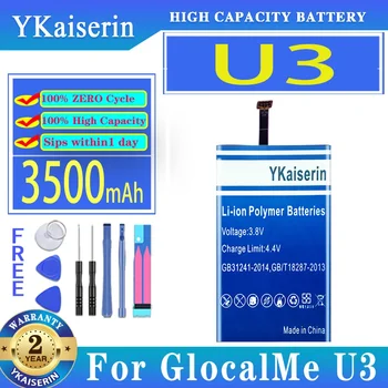 YKaiserin Baterija U 3 U2 (GLMU18A02) 3500mAh/4100mAh Už GlocalMe U2 U2S U2CS E1 U3 GLMU19A02W Skaitmeninis Batteria