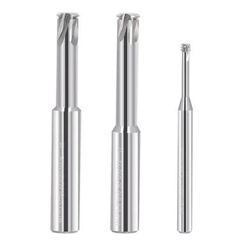 Aliuminio sriegio frezavimo cutter vieno danties trijų dantų aliuminio lydinio specialios metrinių-M24 volframo plieno lydinio CNC cutter millin