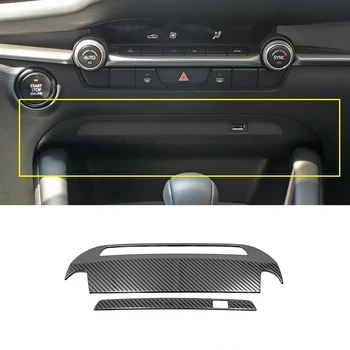 Nerūdijančio Plieno Reikmenys, Automobilių Priekiniai Įkrovimas USB Sąsaja Rėmo Dangtis Apdaila Lipdukas Automobilių Optikos dėl Mazda 3 Axela 2019 2020