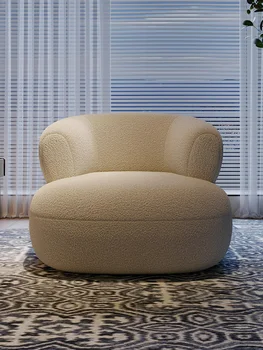 Italijos Prabangių Sofa Laisvalaikio Kėdė Simple Šiuolaikinės Dizaineris Vieno Ėriukų Vilnos Kėdė
