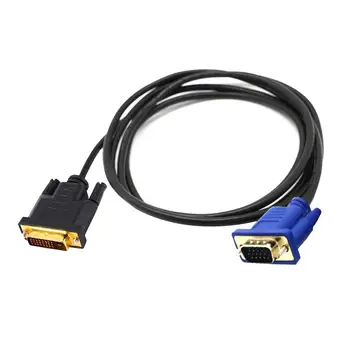Dual Link DVI-I DVI Į VGA D-Sub Vaizdo Adapterio Kabelį Skaičiuoklė
