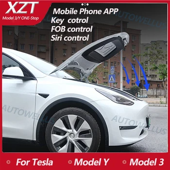 3 pavyzdys Auto Power Frunk Modifikuotų Automatinė Kėlimo Elektroninių Priekiniai Vartų Tesla Model Y 3 X S Vandeniui Automobilių Accessorry V6S