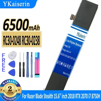 6500mAh YKaiserin Baterija RC30-0248 RC30-0238 Už Razer Blade Slaptas 2018 RTX 2070 i7 8750H 15.6