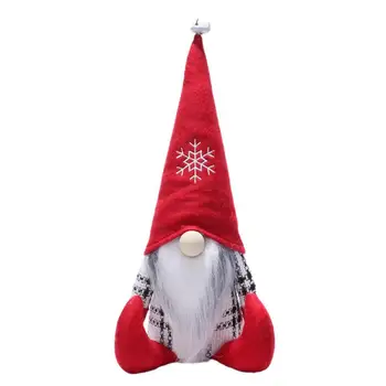 Rankų Darbo Beveidis Lėlė Su Bell Kalėdų Gnome Papuošalai 2023 Padėkos Beveidis Nykštukas Lėlės Snaigės Siuvinėjimo Dizainas