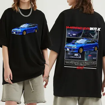 Anime Pradinė D Drift Lenktynių Automobilių AE86 Marškinėliai Takumi Fujiwara R34 Skyline GTR JDM marškinėliai Atsitiktinis Negabaritinių Trumpas Rankovės marškinėliai