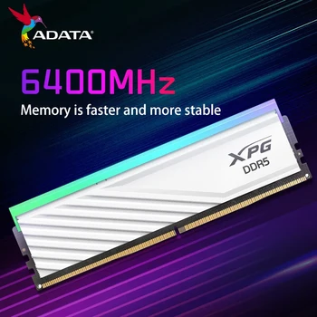 Originalus ADATA XPG DDR5 Ram ULONAS Ašmenys RGB D300G Memoria Baltas Juodas 16GB 32GB 6000MHz 6400MHz Atminties Ram Stalinį Kompiuterį