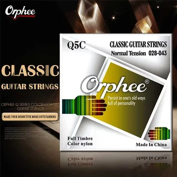 Orphee Q5C Liaudies Gitaros Stygos Nailono Spalvos Sidabro Padengtą Akustinės Gitaros Stygos Styginių Instrumentų, Gitaros Dalys, Priedai
