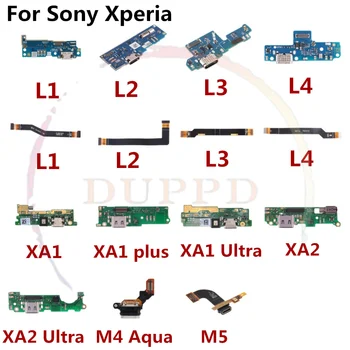 Originalus USB Įkrovimo Dokas LCD Jungtis Uosto Įkroviklis Valdybos Flex Kabelis Sony Xperia L1 L2 L3 L4 XA XA1 XA2 Plius M4 Aqua M5