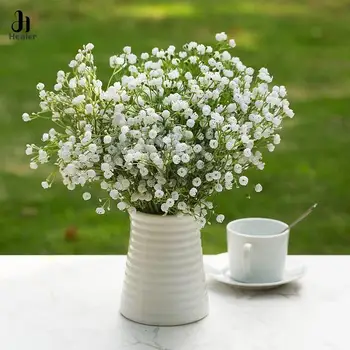 15inch Gypsophila Dirbtinių Gėlių Balto Plastiko Puokštė Už Namų dekoro 
