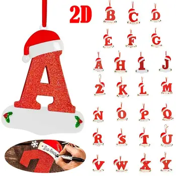 26 Laišką Kalėdų Akrilo Pakabukas Kalėdų Medžio Lašas Ornamentu Dekoracija Namuose Vaikams, Žaislų, Dovanų Kalėdos Nauji Metai Dekoro Navidad A9l5