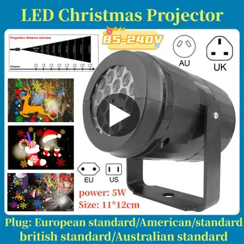 LED Kalėdų Projektoriaus Lempa Pasukti Patalpų Lauko Projektoriaus Lempa Atostogų Šalis Kalėdinė Dekoracija LED Apšvietimas ES/JAV