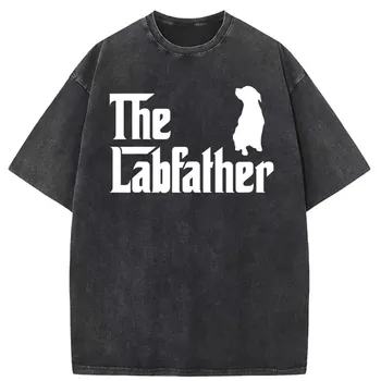 Lab Tėvas Marškinėliai Juokinga Labradoro Tėtis Naujus Marškinius Šeimos Ilgomis Rankovėmis Patenka Moterims Palaidinės Dizainas Drabužių Dizaineris