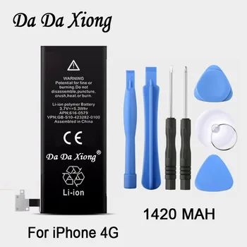 100% Originalus prekių DaDaXiong 1420mAh Originali Li-ion Mobiliųjų Telefonų Priedų Pakeitimo Bateriją, Skirta iPhone 4 4G